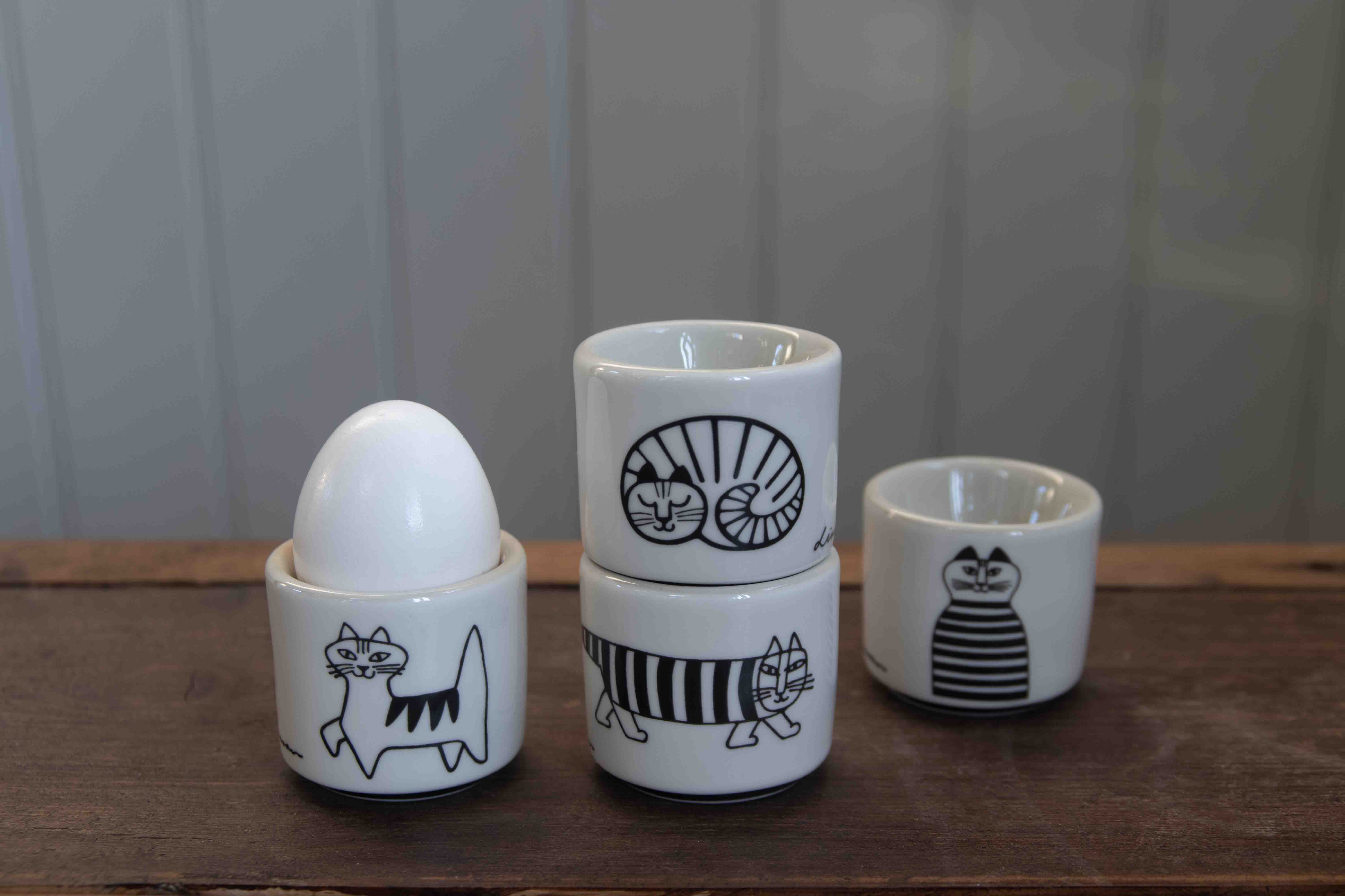 EGG CUPS  LISA L. CATS 4-PCS