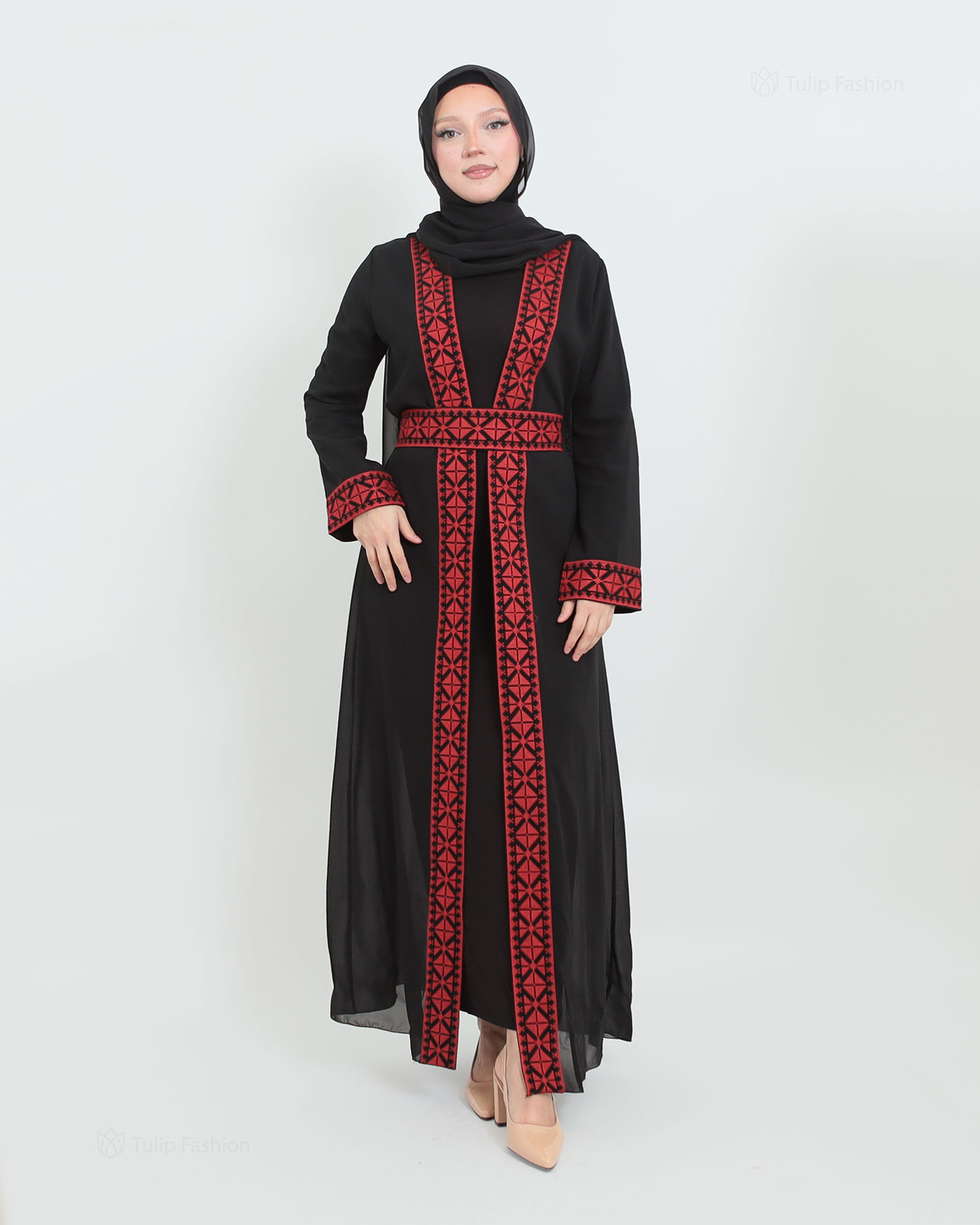 Traditional Abaya - Palestinian Thobe - Black