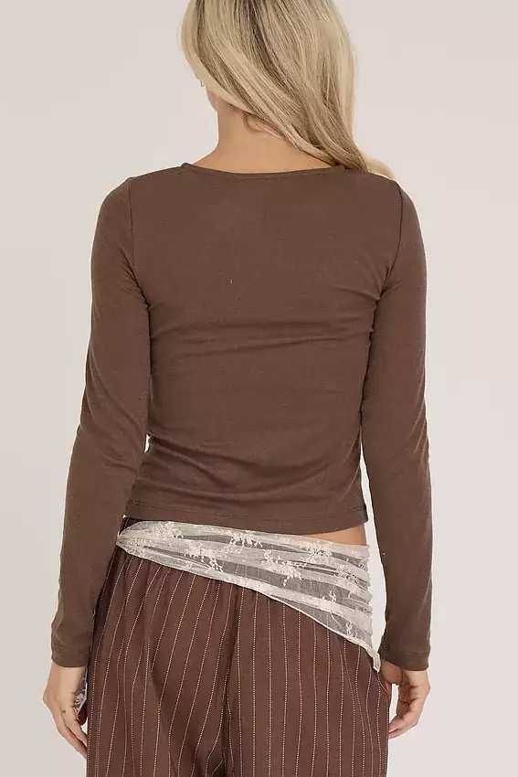 A-View - Alisia Blouse Brown - 2