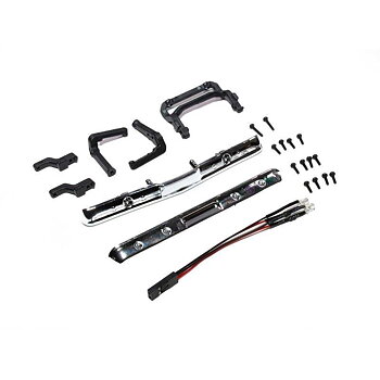 AXIAL Bumper Set with LED: SCX24 Chevy C10