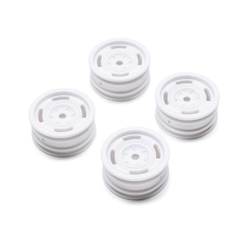 AXIAL 1.0 Bronco Heritage Wheels, White: SCX24