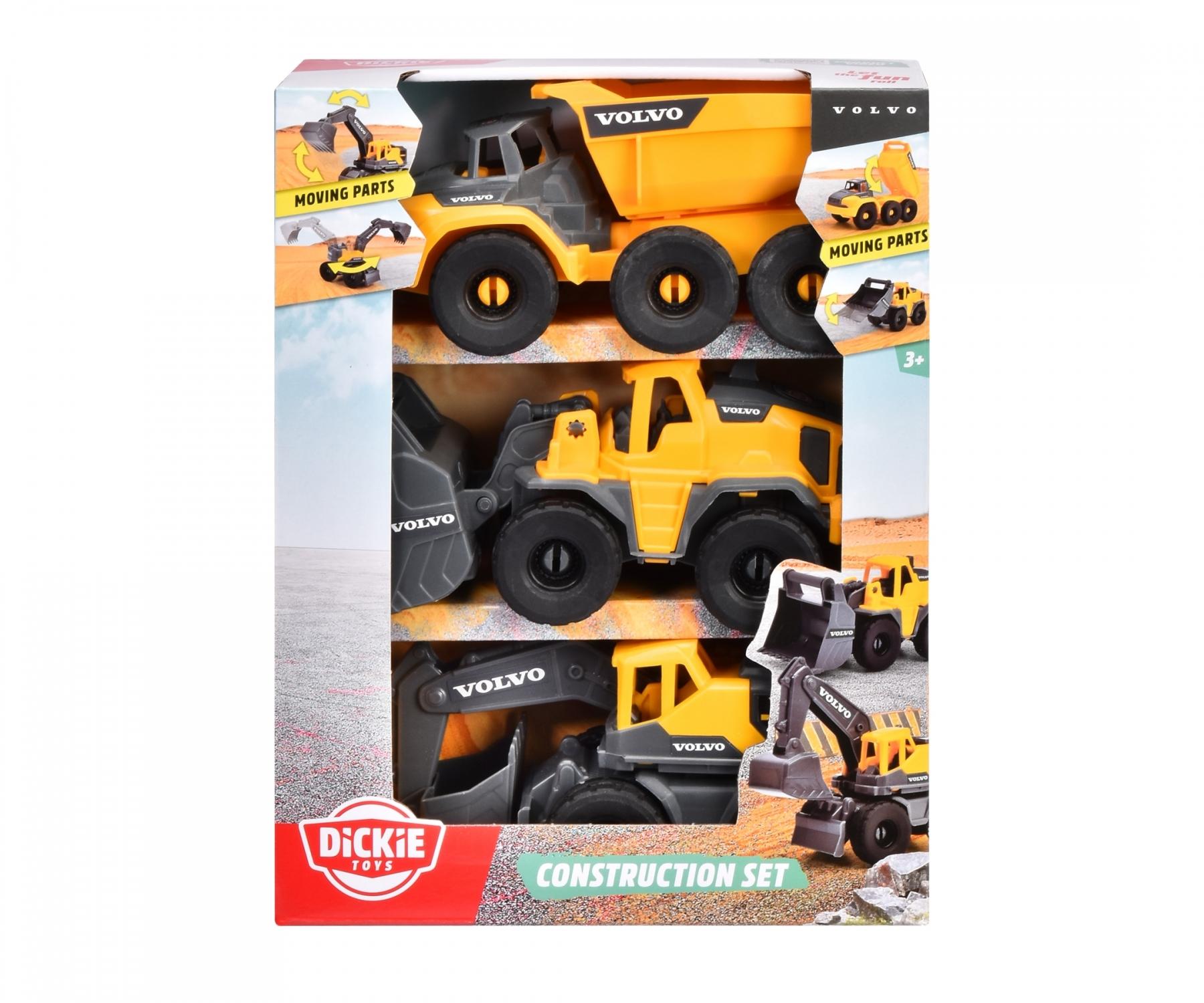 Volvo Arbetsfordon 3-pack, 16 cm