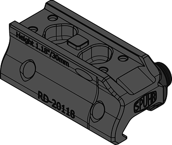 RD-20118 Aimpoint T-2/CompM5 Mount H30mm/1.18" PIC