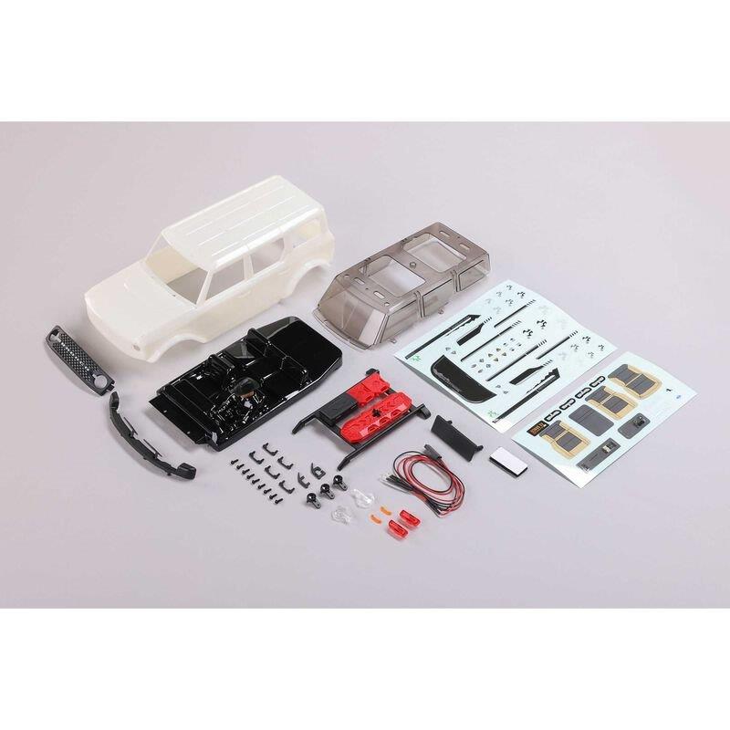 AXIAL Body, White: SCX24 Ford Bronco - 2