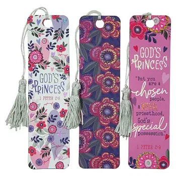 Bokmärke med tofs 3-pack - God´s princess