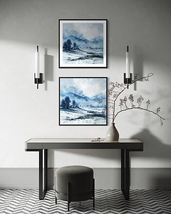 Winter Mountain No 02 - Poster