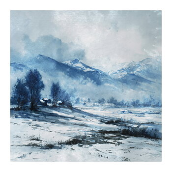 Winter Mountain No 02 - Poster