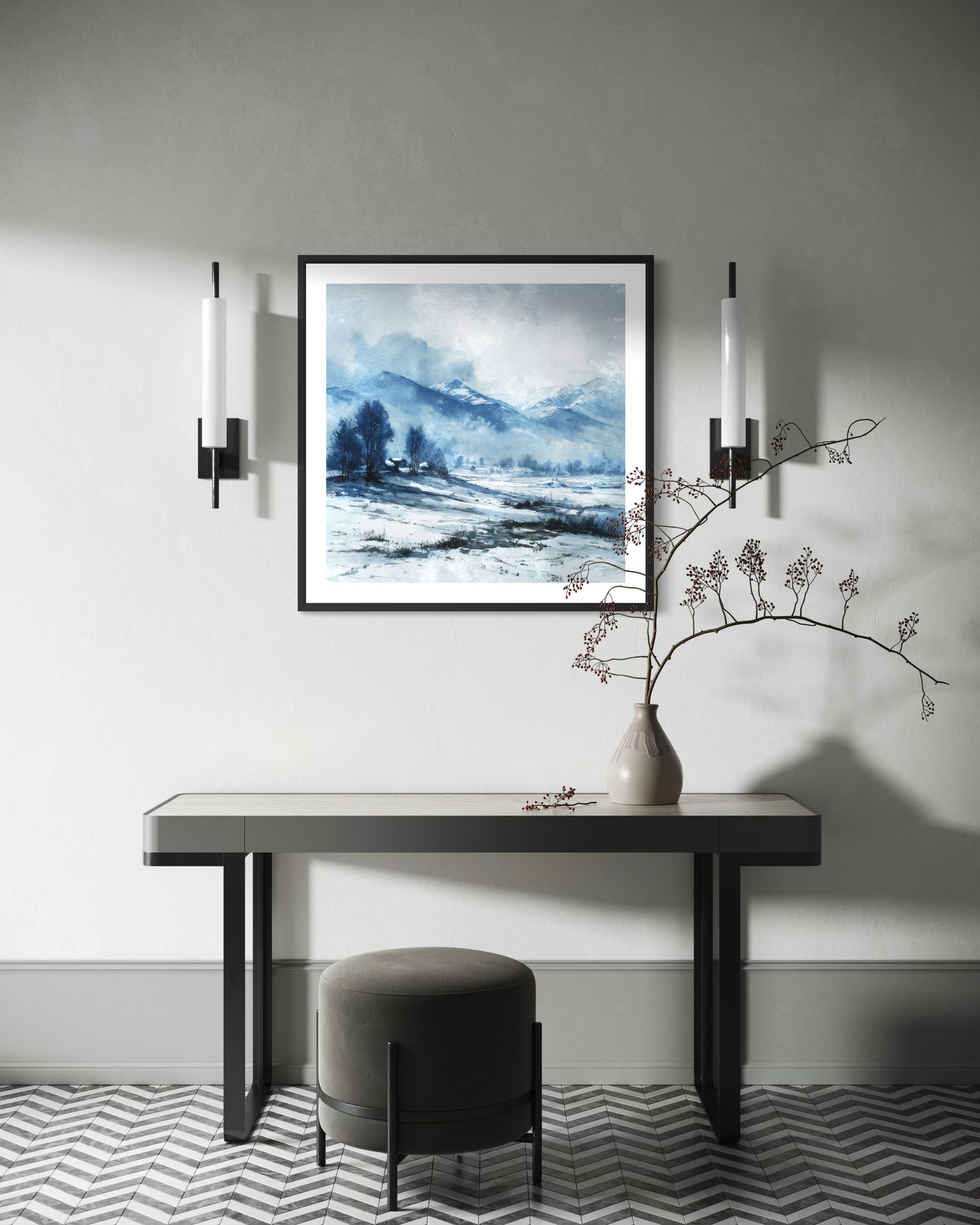Winter Mountain No 02 - Poster - 3