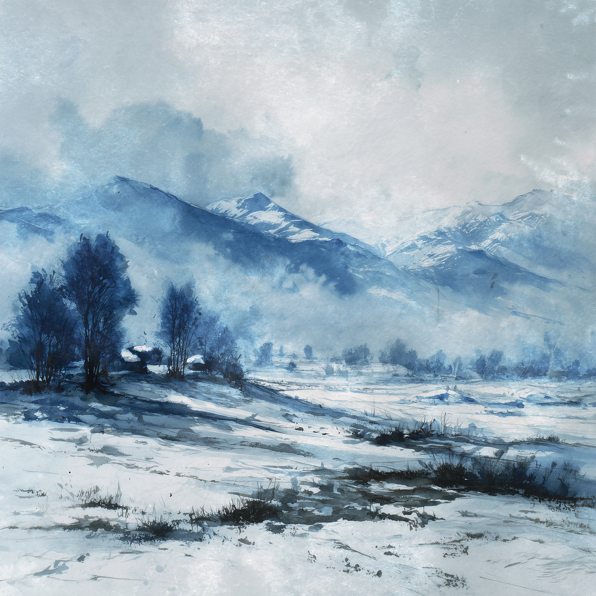 Winter Mountain No 02 - Poster - 4