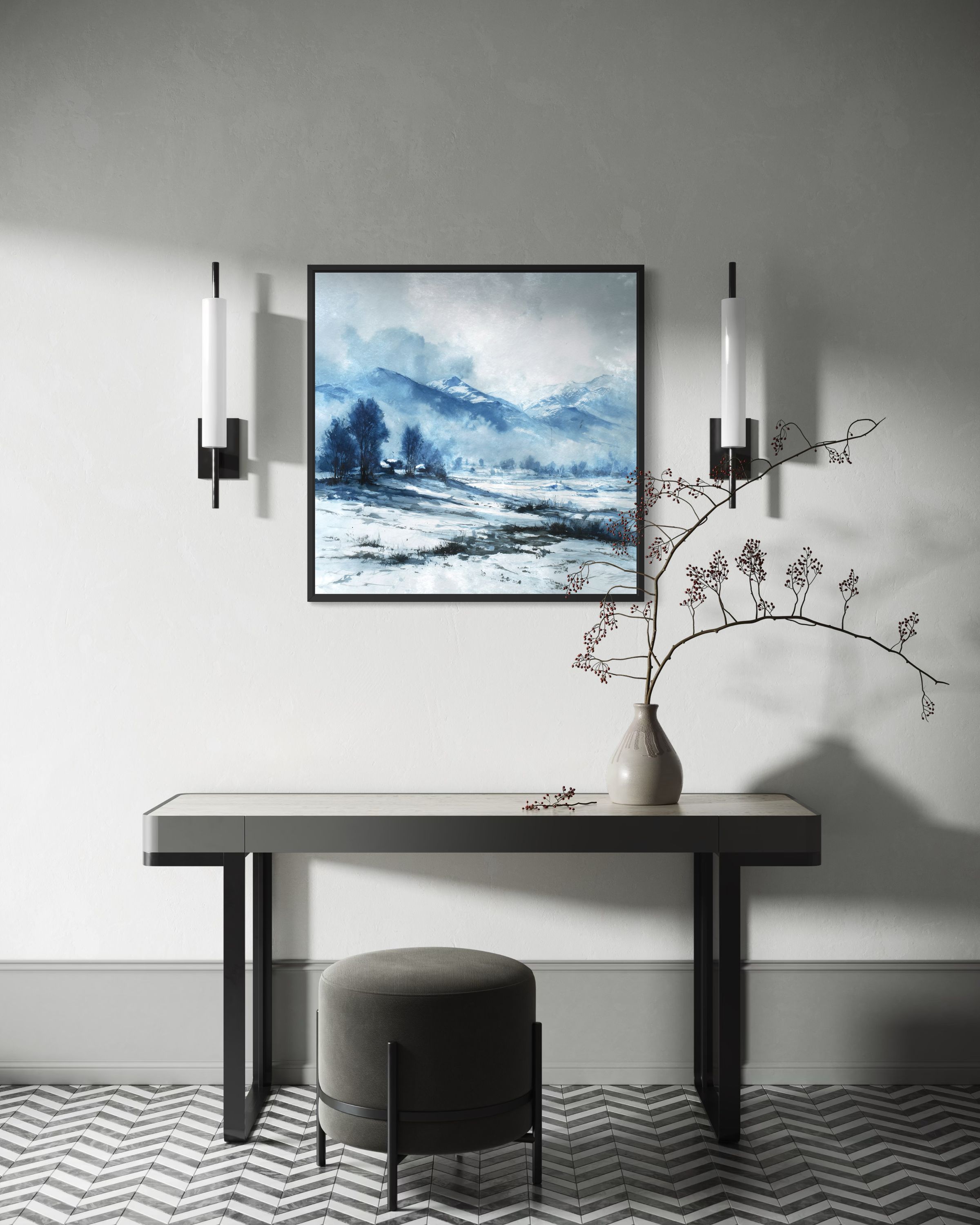 Winter Mountain No 02 - Poster - 5