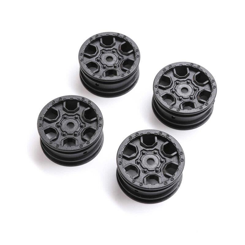 AXIAL 1.0 Ford Bronco Wheel, Black (4): SCX24