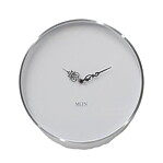 Klocka MLTN - LESS - Silv/Vit 40 cm diam