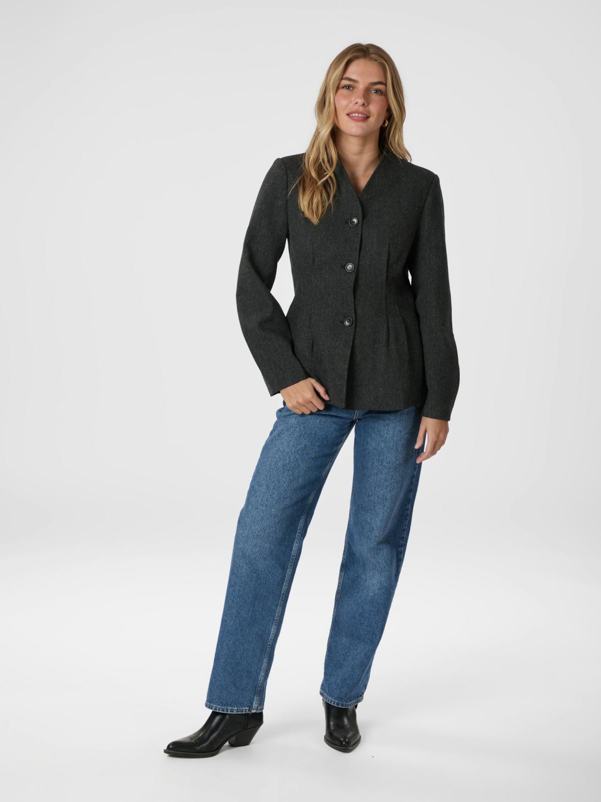 Neo Noir Senara Blazer, Dark Grey - 5