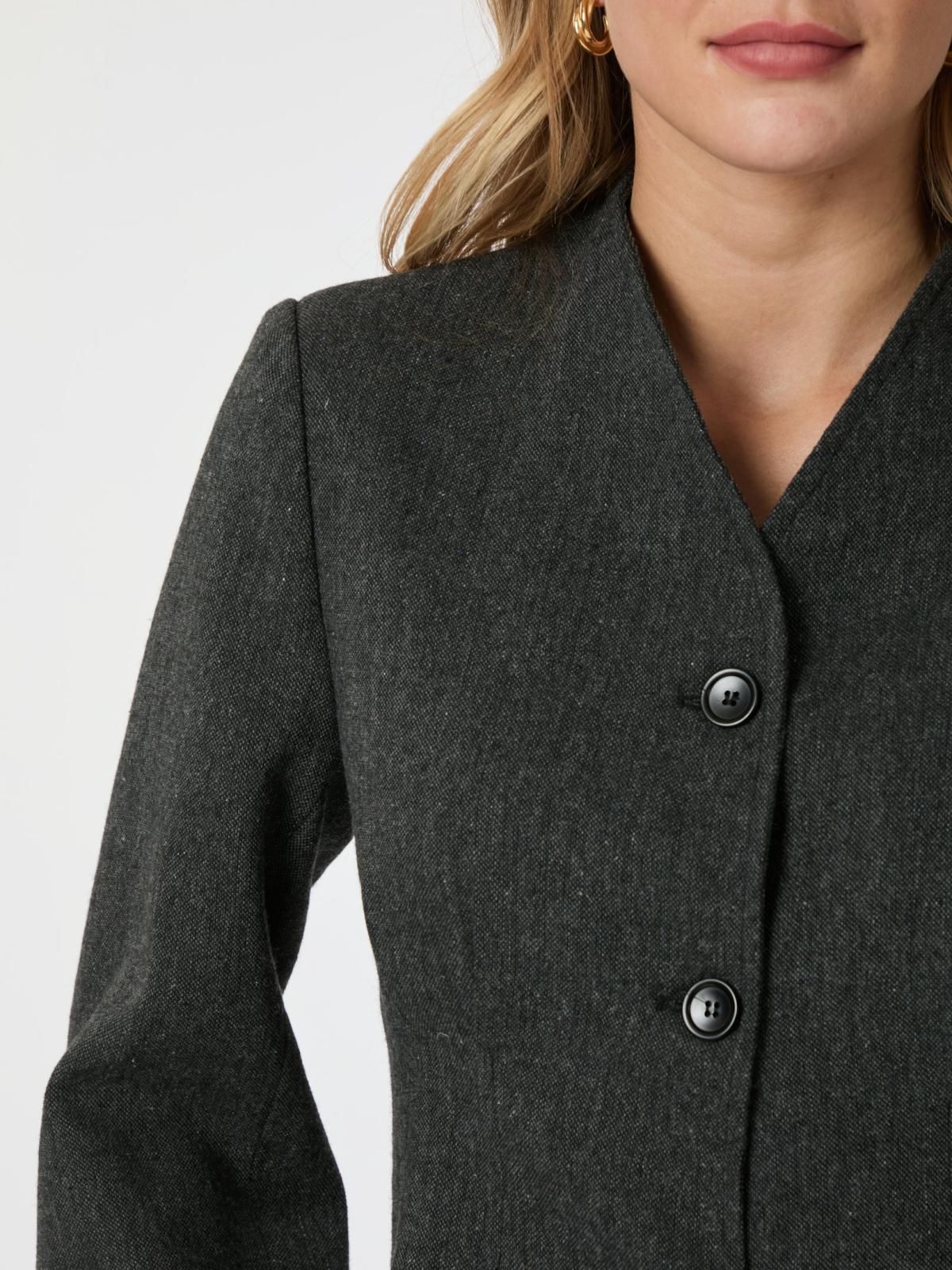 Neo Noir Senara Blazer, Dark Grey - 6