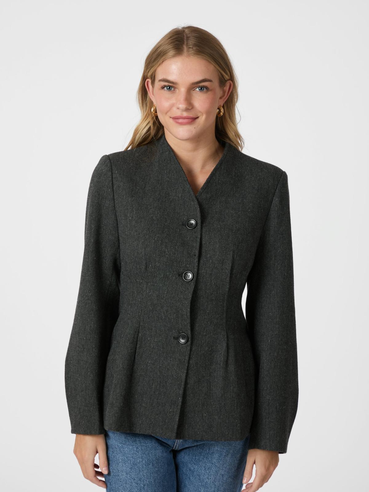Neo Noir Senara Blazer, Dark Grey - 3