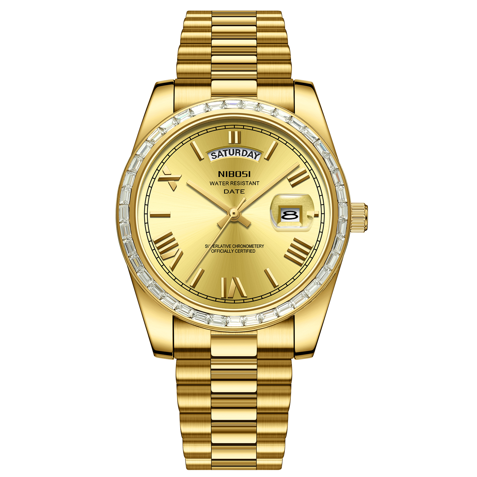 Nibosi Day-Date President Gold | Herrklockor | Klocktema