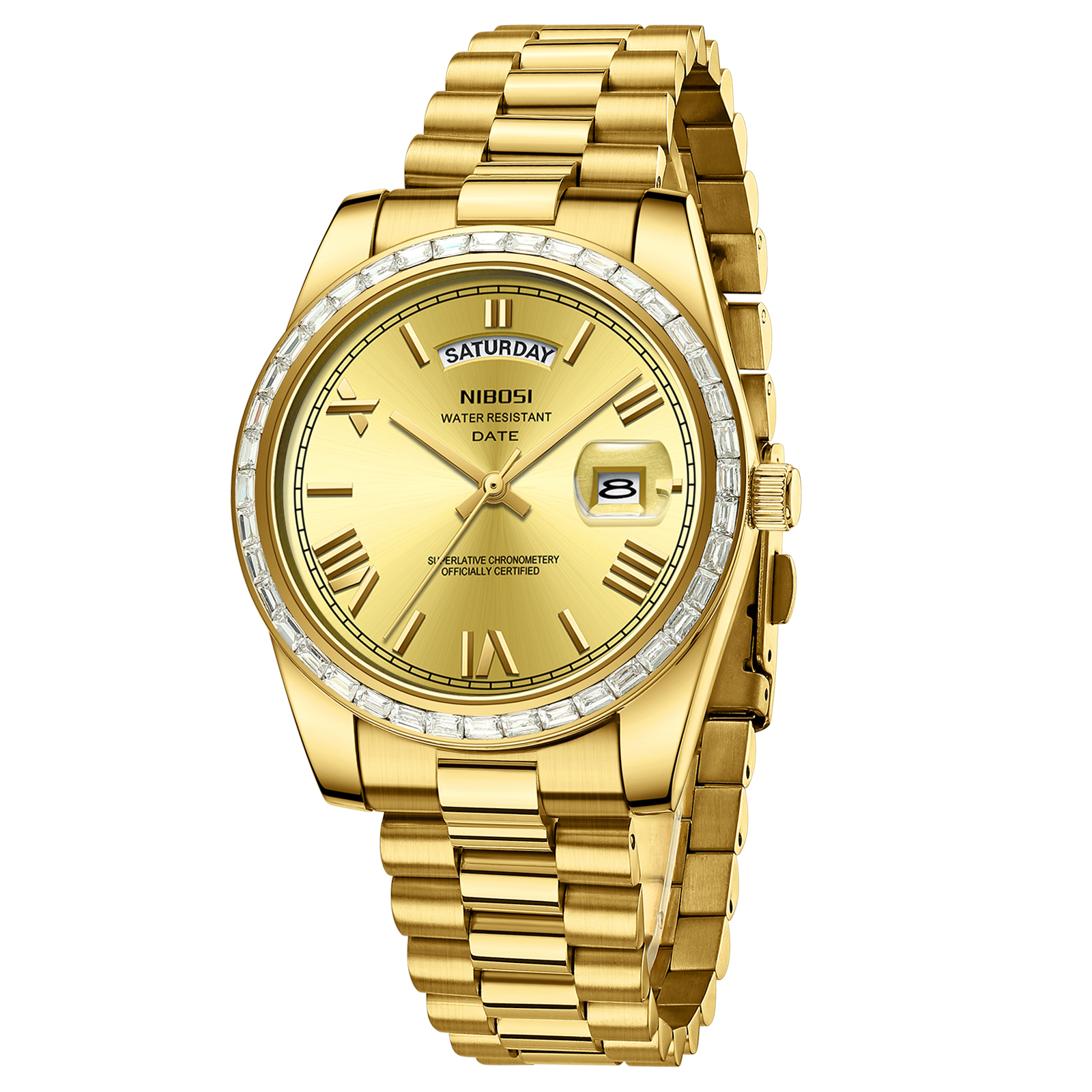 Nibosi Day-Date President Gold - 3