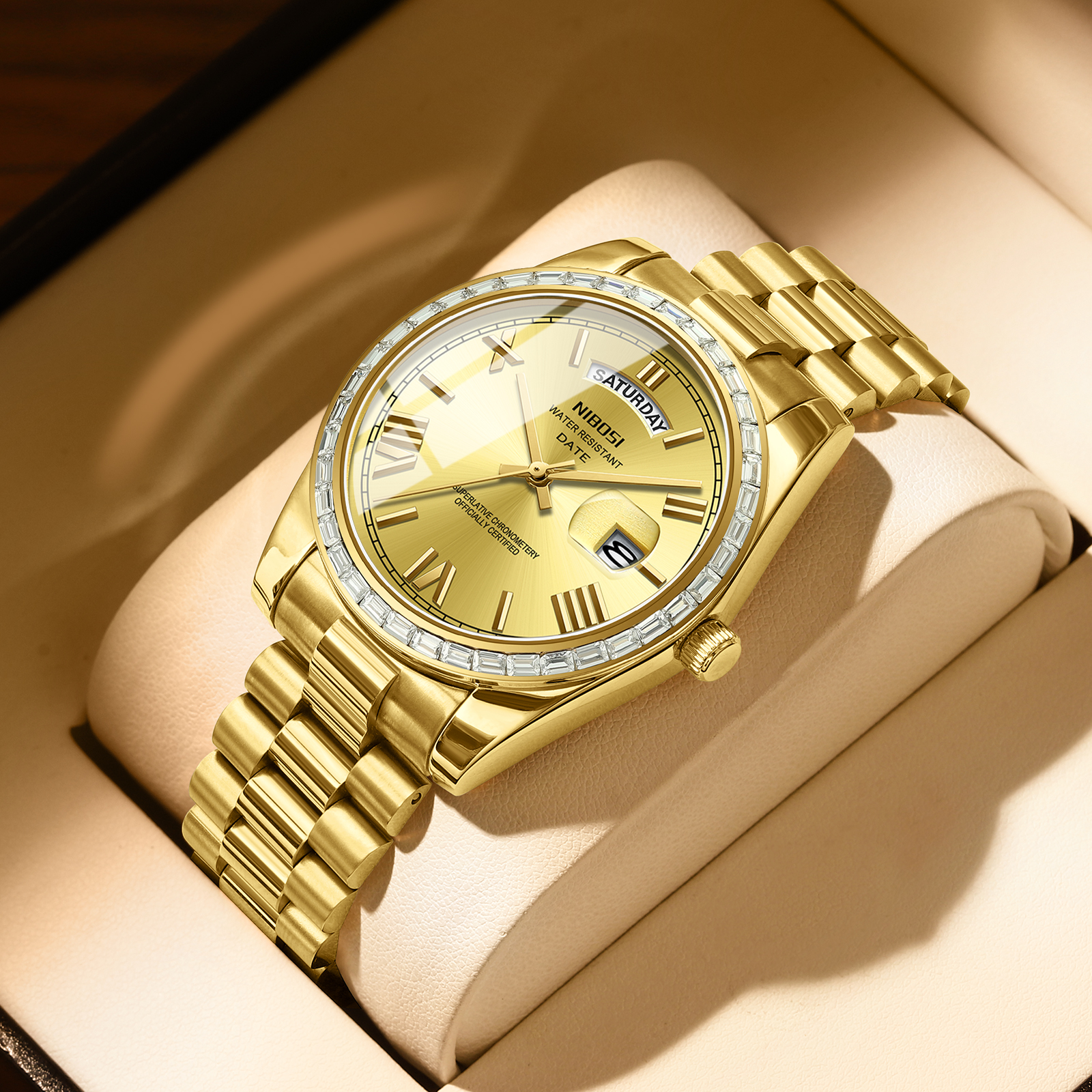 Nibosi Day-Date President Gold - 4
