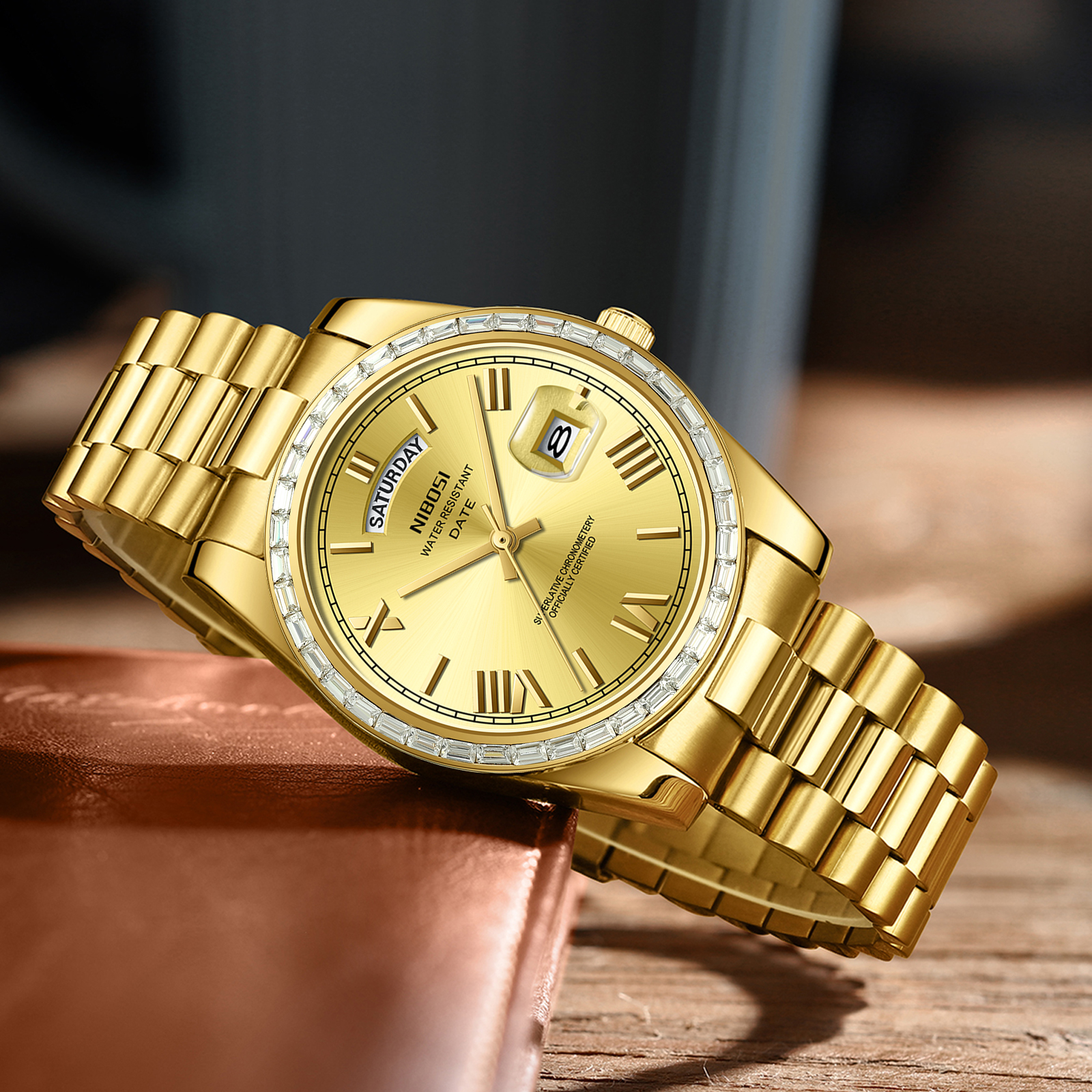 Nibosi Day-Date President Gold - 5