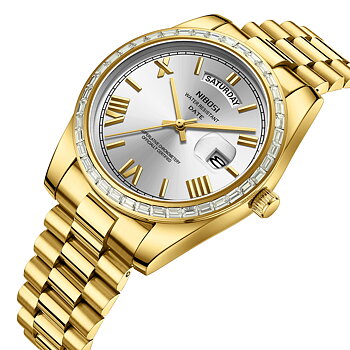 Nibosi Day-Date President Gold Silver