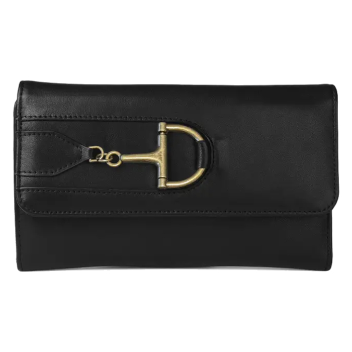 Wallet AWST Intl Leather Snaffle Bit Black