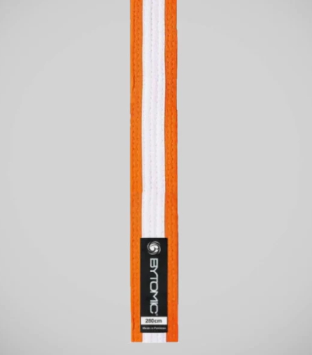 Moon belt Orange with White stripe 4 - 4,5 cm