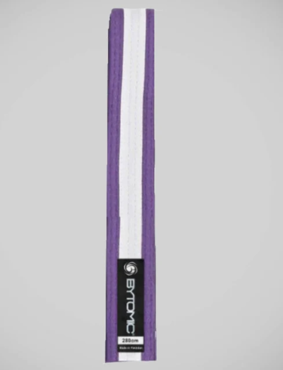 Moon belt Purple with White stripe 4 - 4,5 cm