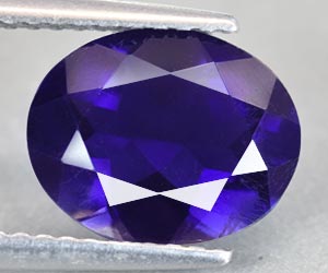 Piedra preciosa de iolita suelta natural ovalada de alta calidad de 2,04 ct