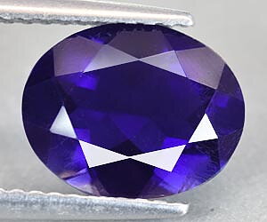 Piedra preciosa de iolita suelta natural ovalada de alta calidad de 2,04 ct