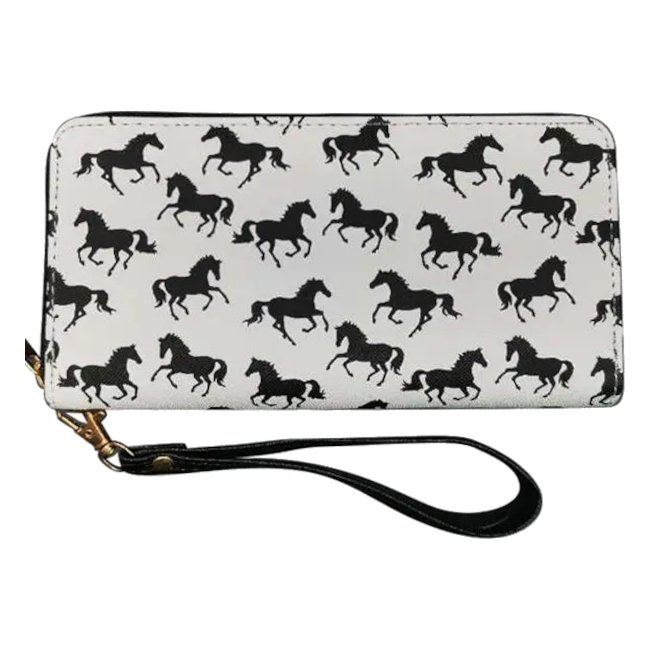 Wallet AWST Intl Horses White