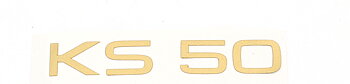 Dekal bakskärm "KS50" 68-75. Guld