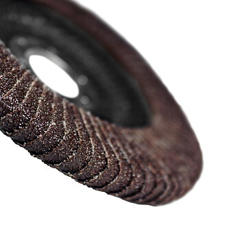 Rounded Flap Disc 125 x 22,23 mm, 80 Grit