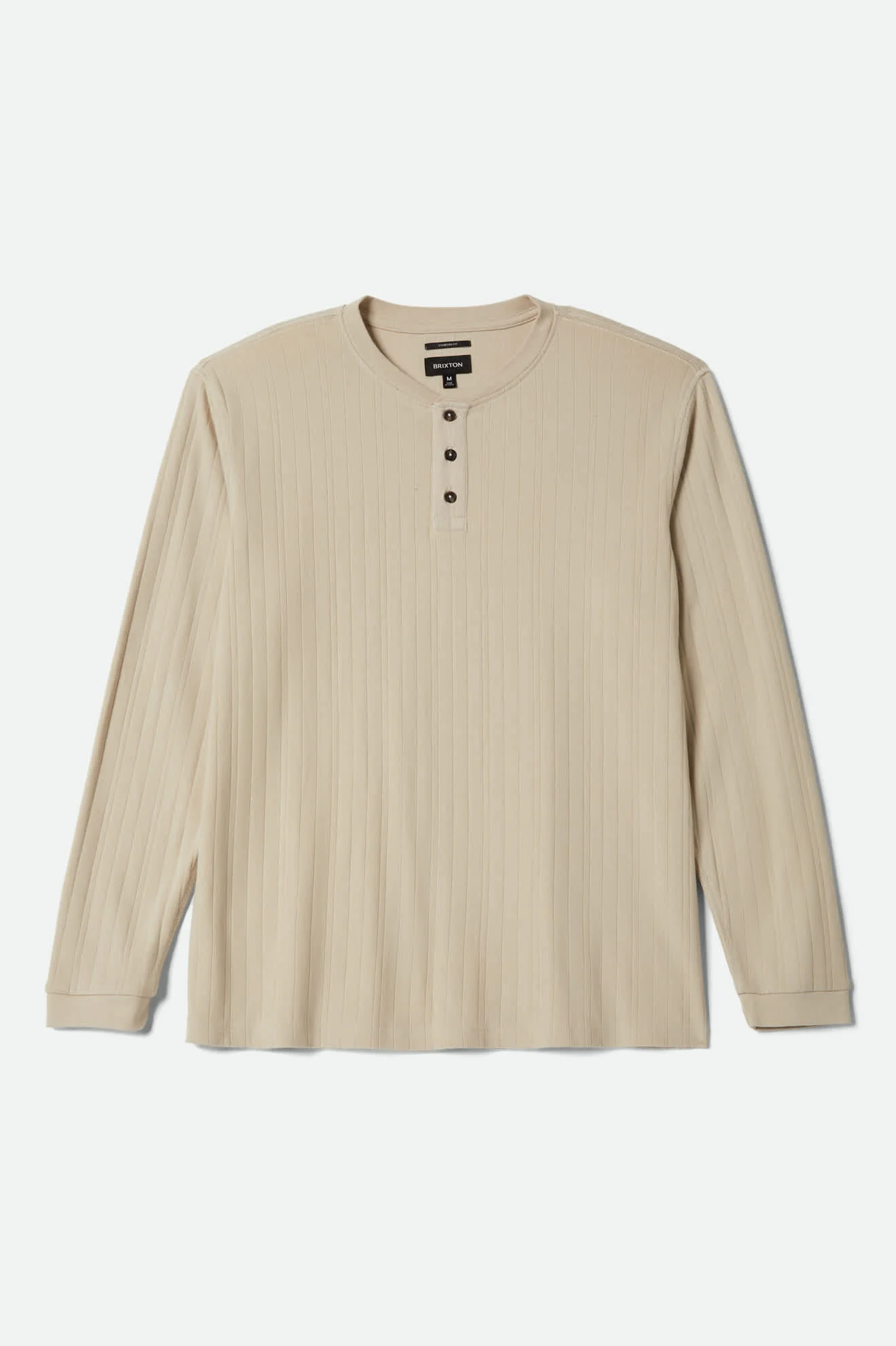 Brixton vintage ribbed henley  LS