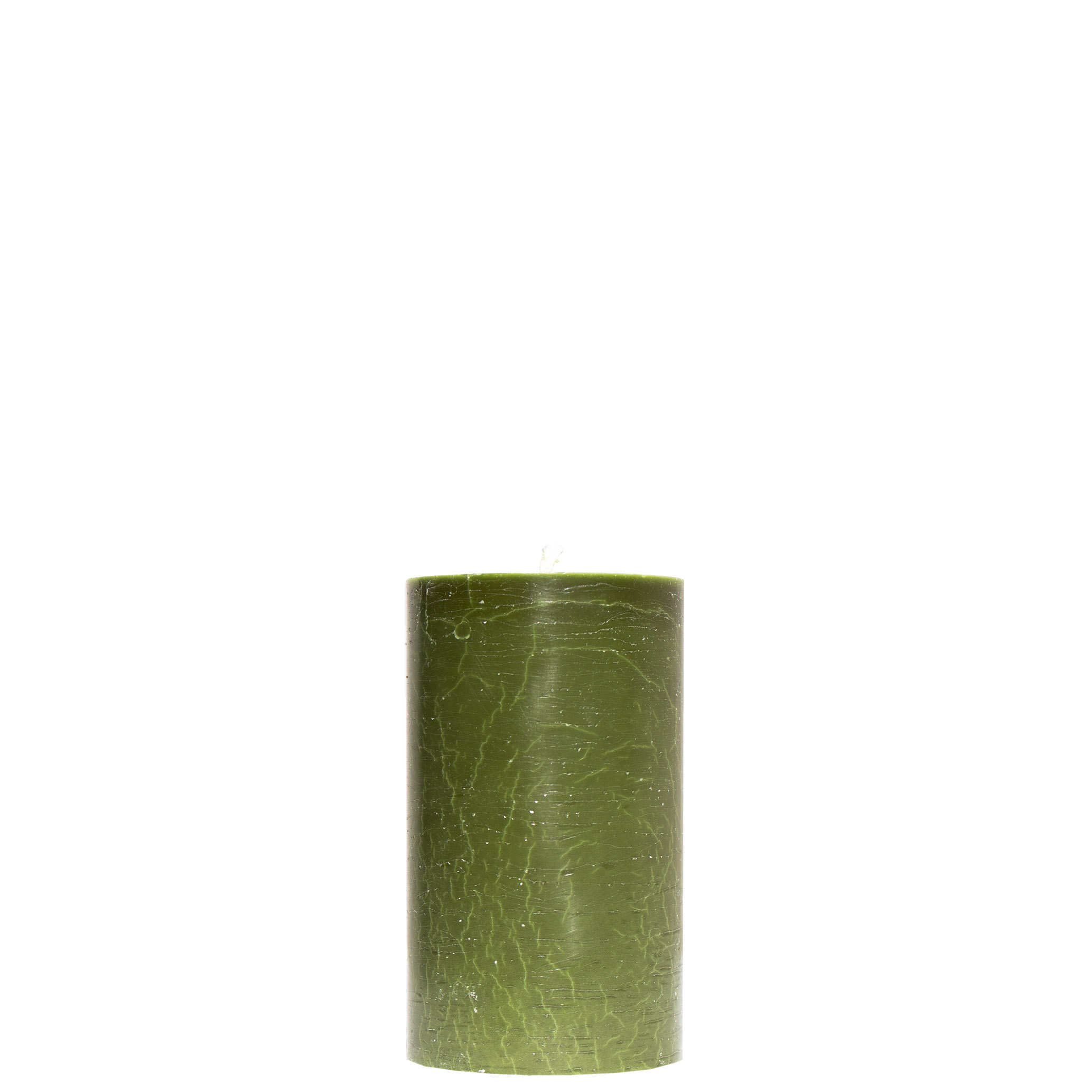Blockljus Olivgrön 7 x 15 cm Stearin 