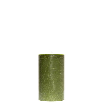 Blockljus Olivgrön 7 x 15 cm Stearin 