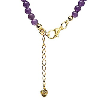Justerbart halsband av Amethyst med solhänge