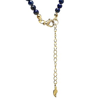 Justerbart halsband Lapis Lazuli med månhänge