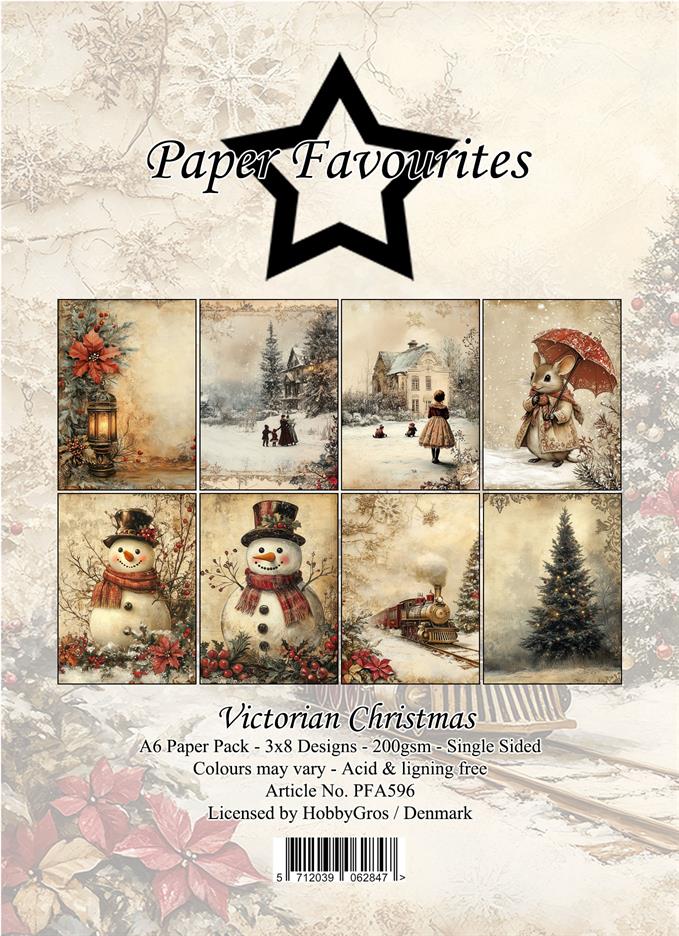 Paper Favourites Victorian Christmas A6 Paper Pack 
