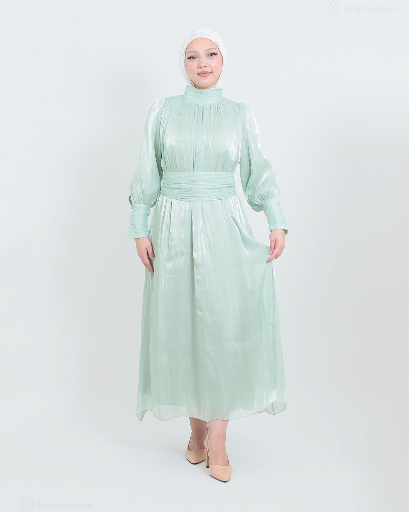 Maxi Dress - Pistachio Green - 7