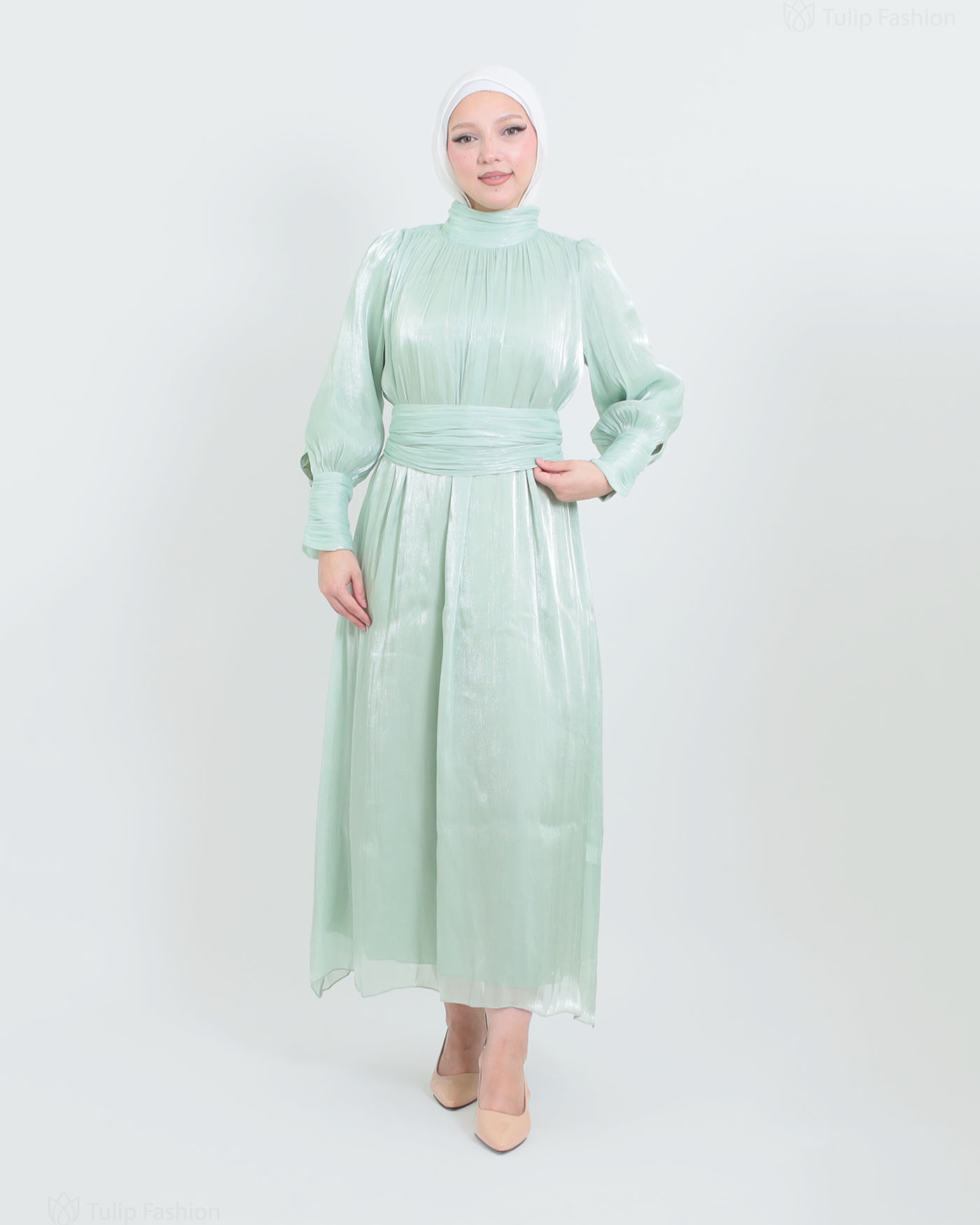 Maxi Dress - Pistachio Green - 6