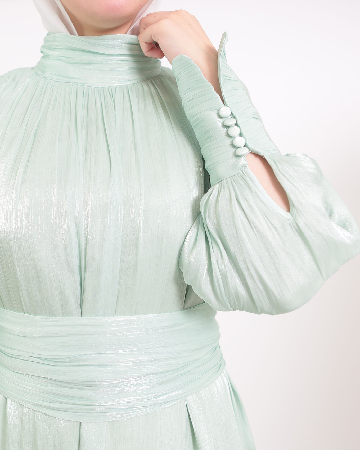 Maxi Dress - Pistachio Green - 3