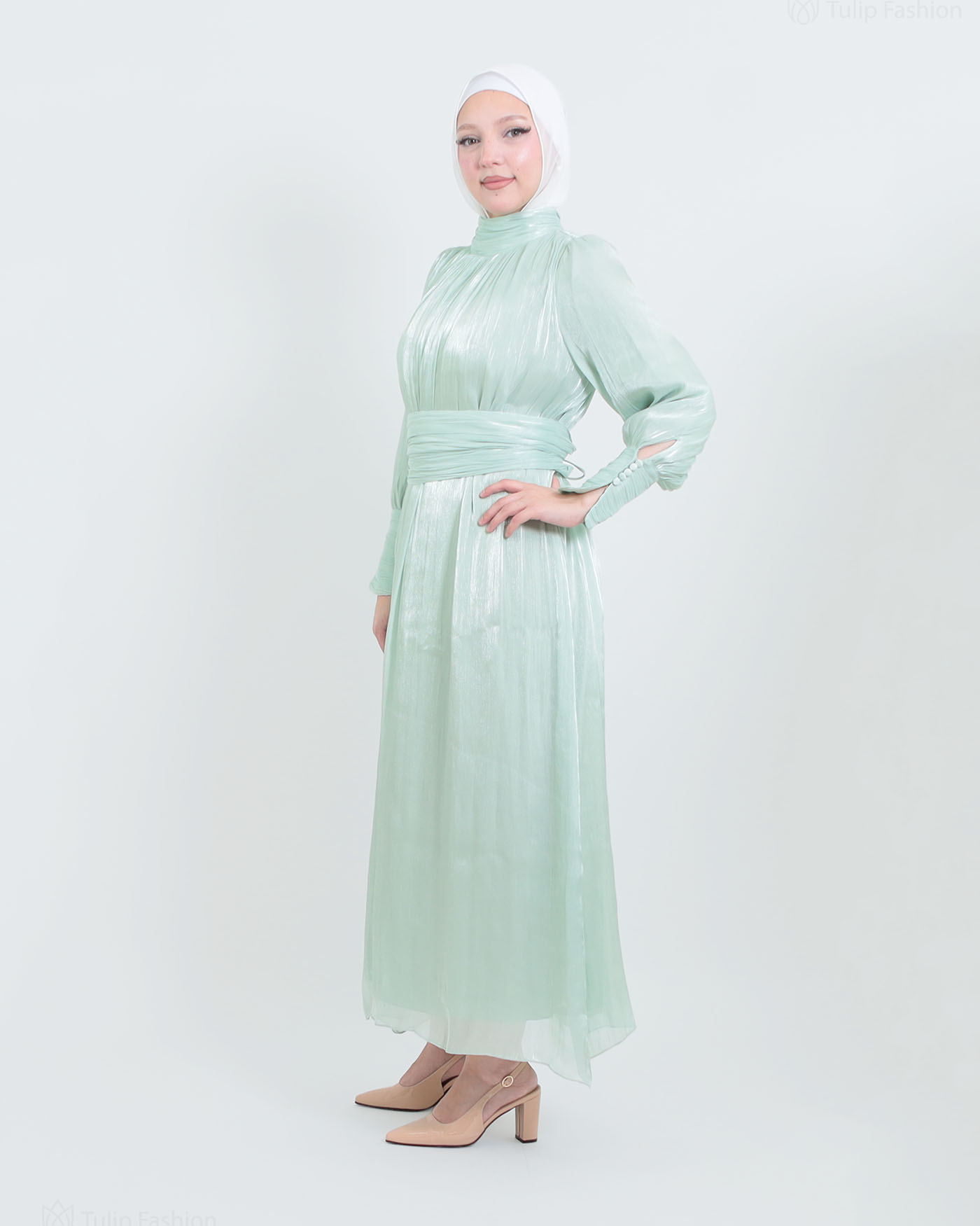 Maxi Dress - Pistachio Green - 8