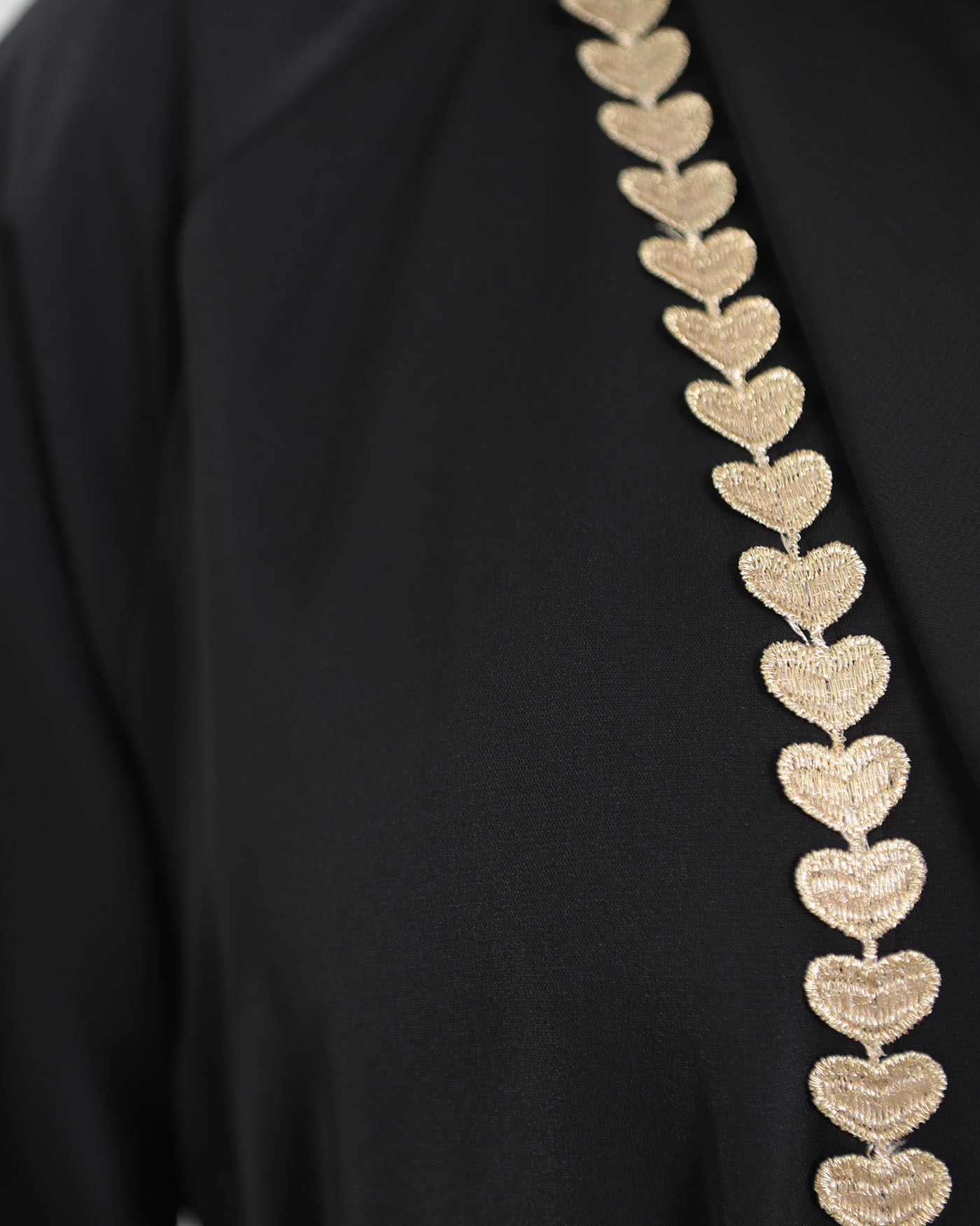 Kimono Open Abaya - Black - 12