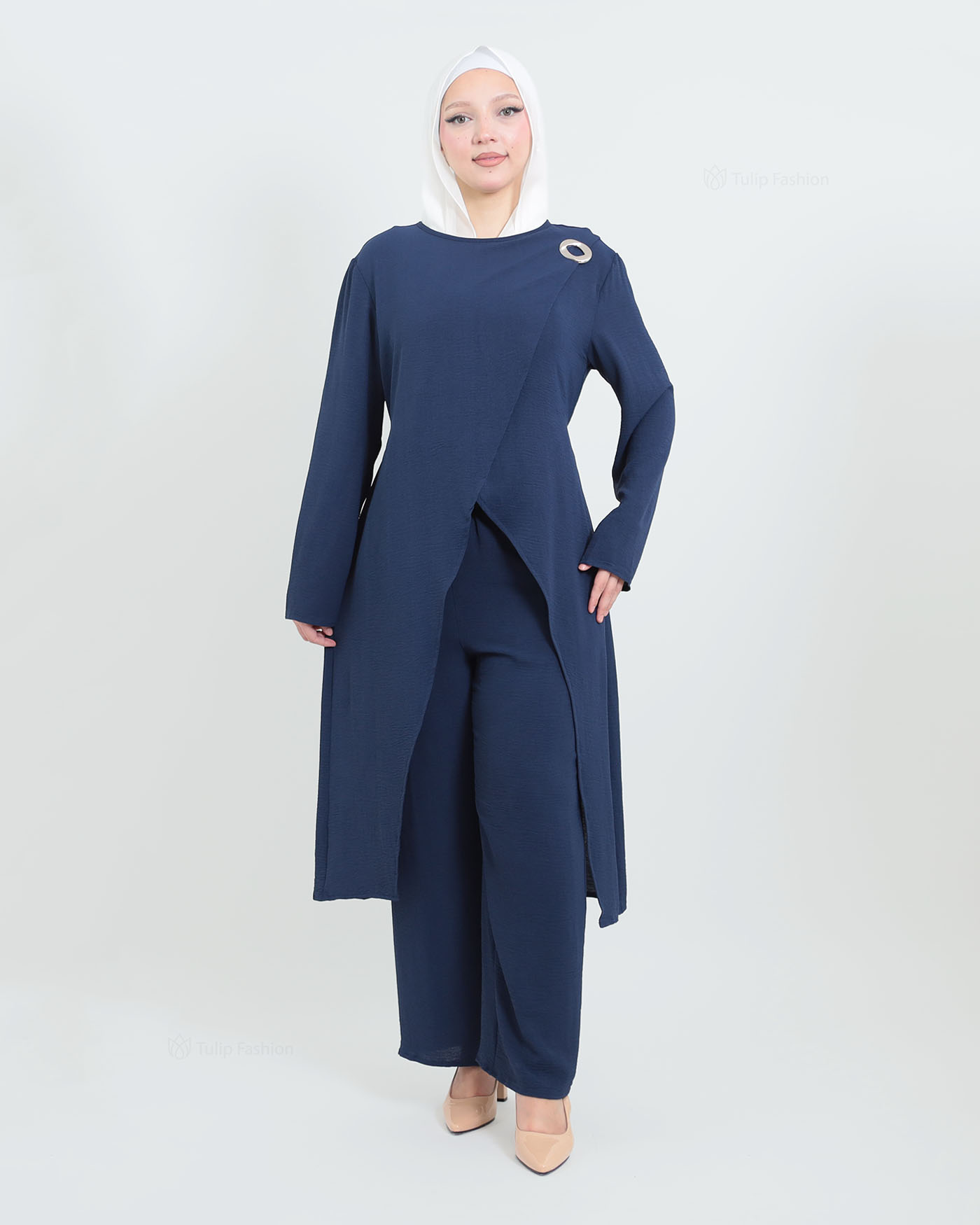 Tunic set with pants - Midnight Blue