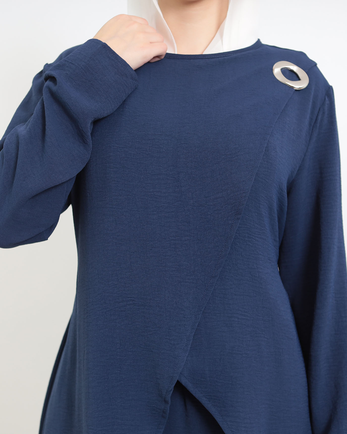 Tunic set with pants - Midnight Blue - 2