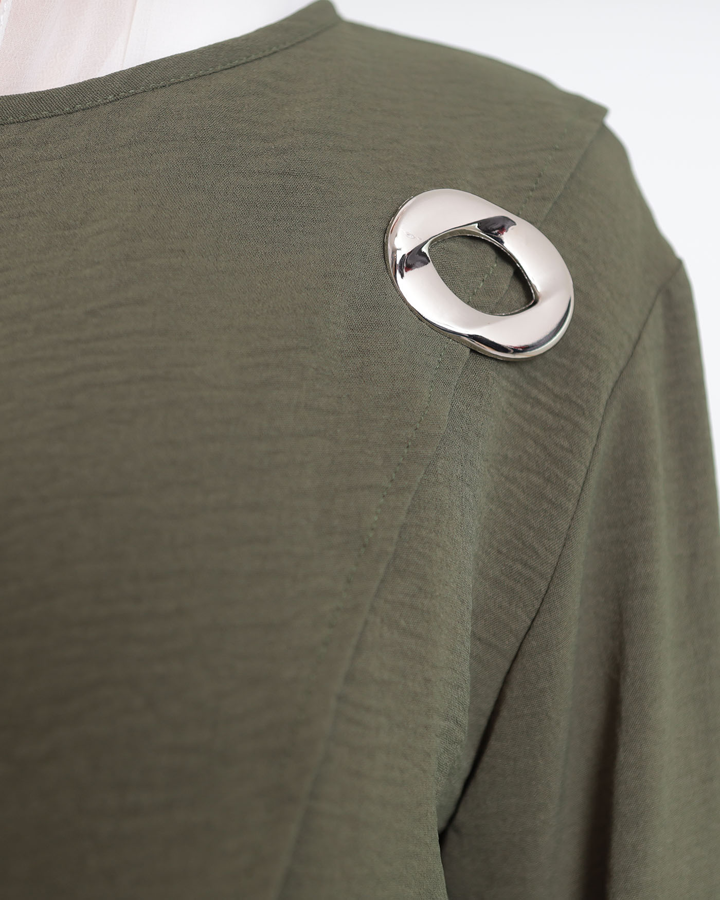 Tunic set with pants - Olive Green - 6