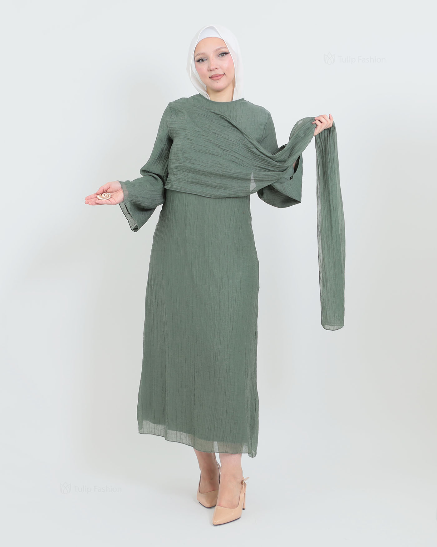 Maxi Dress - Green - 10