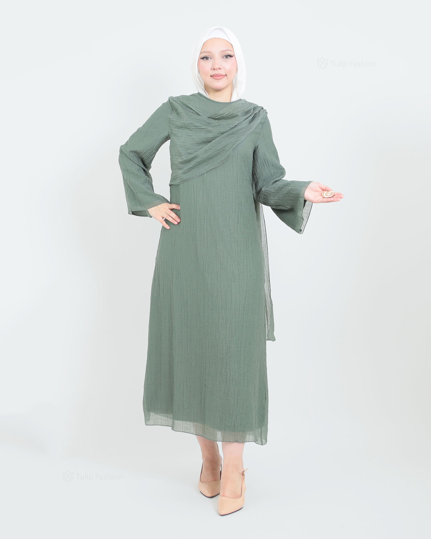 Maxi Dress - Green - 9