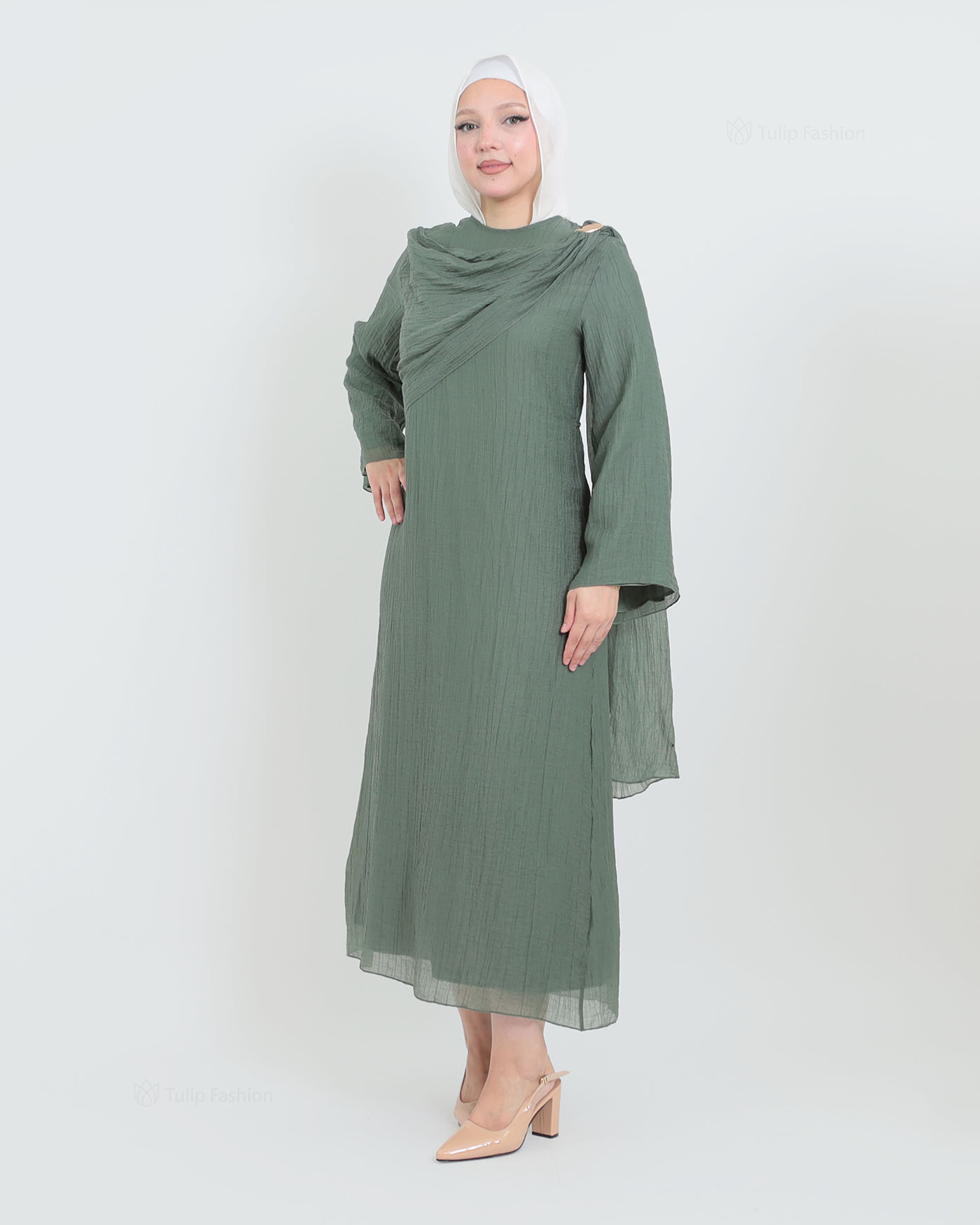 Maxi Dress - Green - 2