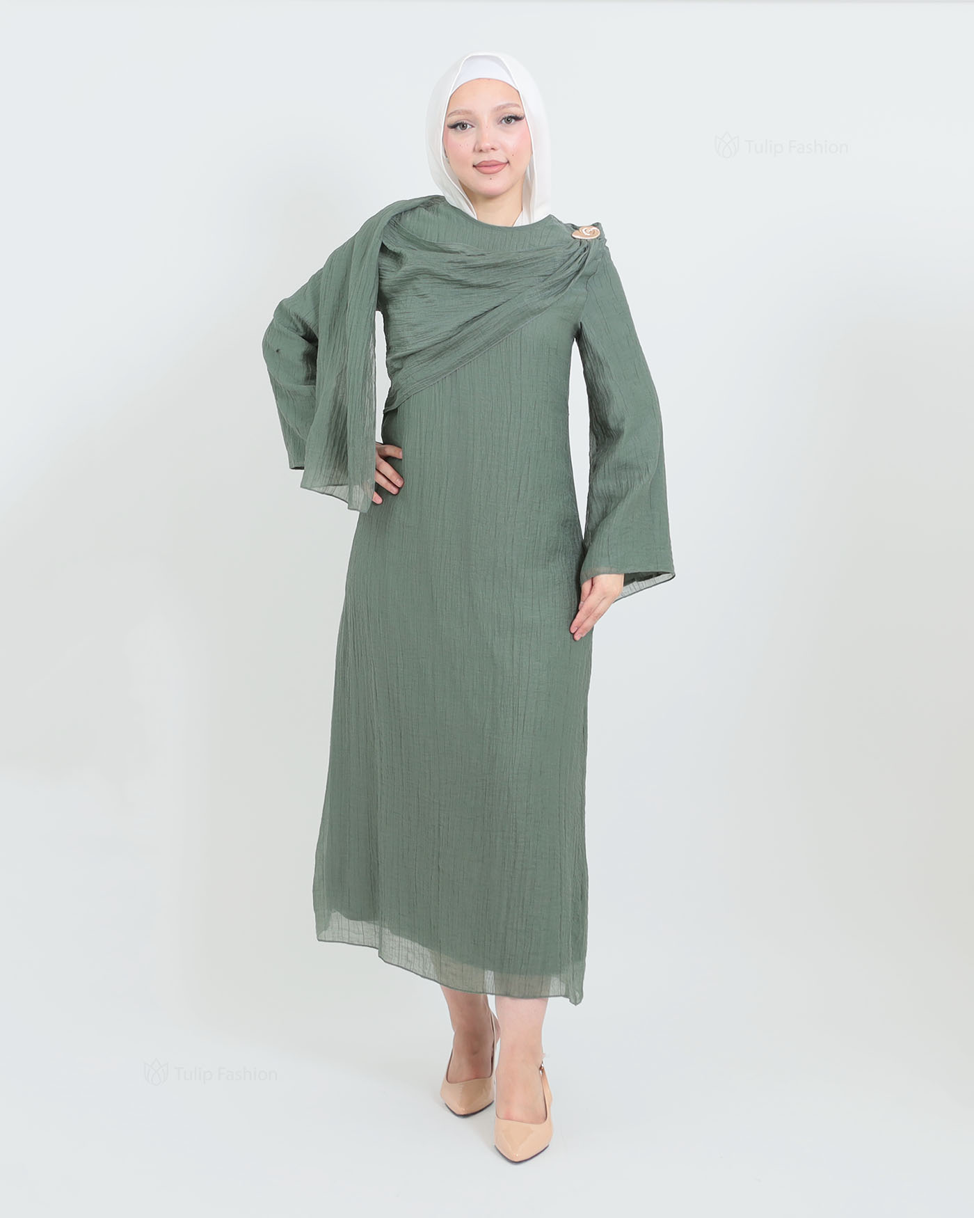 Maxi Dress - Green - 6